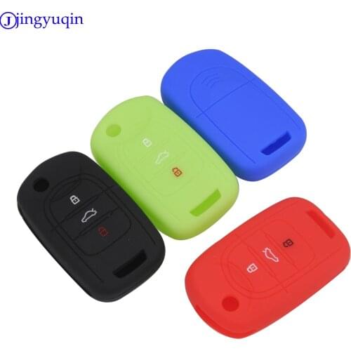 Jingyuqin 10x For Wuling macro light S1 folded key with a Gift box Silicone 2017 Car Key cover Case Fob