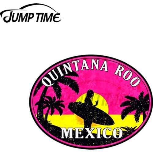 JumpTime 13 x5cm Quintana Roo Mexico Cancun Car Sticker Funny Graphics Windshield Graffiti Stickers RV VAN Decoration Fine Decal