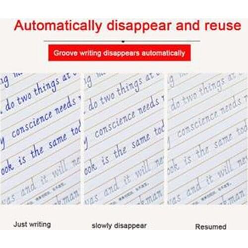 K1KC Kids Writing Board Reusable Writing Paste Children,Be Reused Handwriting Copybook Set Calligraphy Tracing