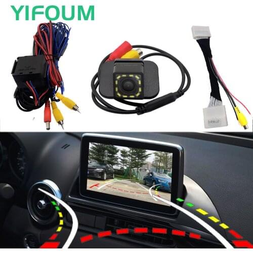 Fisheye Dynamic Trajectory Car Rear View Backup Camera For Fiat 124 / Abarth 124 Spider 2016 2017-2020 & Original Factory Screen