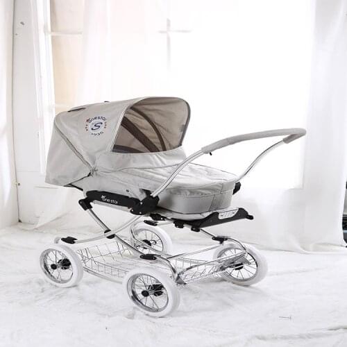 Isabell style royal high visoir baby stroller newborn basket 2 in 1stroller shock absorber wheel bassinet hot mom parm