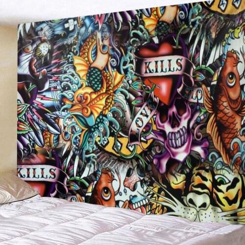 Creative Graffiti Wall Painting Tapestries Wall For Home Deco Living Room Bedroom Wall Art Large size