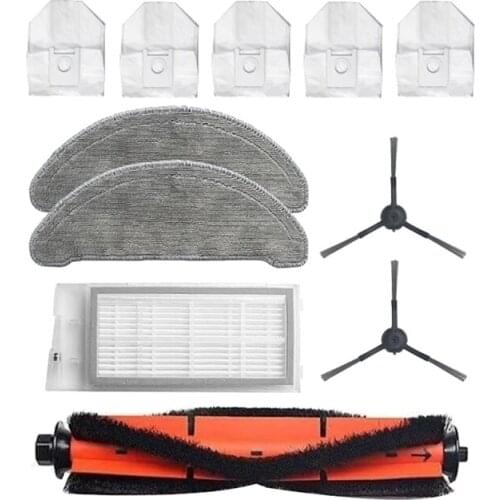 Mops Cloths Dust Bags Rolling Side Brush HEPA Filter For Xiaomi Roidmi EVE Plus Robot Vacuum Cleaner Parts