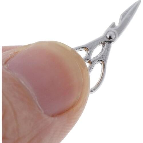 1:12 Accessories Simulation Crafts Toys Sewing Metal Mini Metal Scissors Furniture toy Dollhouse Miniature 1pc