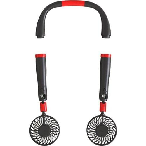 Mini USB Hanging Fan Hands-free Neck Fan Rechargeable Battery Small Portable Sports Fan 4000mA Desk Hand Air Conditioner Cooler