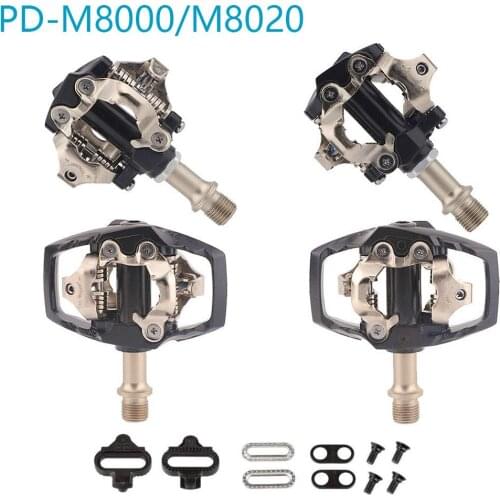 New XT PD-M8000 Self-Locking SPD Pedals MTB Components Using For M8020 mountain bike pedal clip with clasp Bicycle Racing Parts