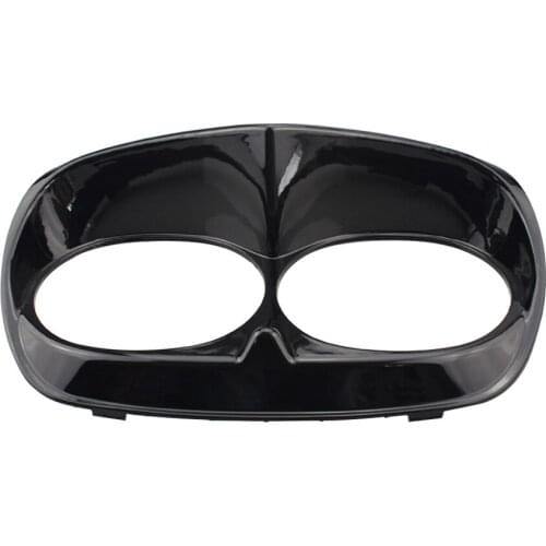 Motorcycle Headlight Bezel Visor Trim For Harley Davidson Road Glide 1998-2013 ABS Plastic Black Headlamp Cover