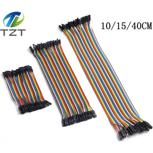 TZT Dupont Line 10cm/15cm/40cm Male to Male + Female to Male and Female to Female Jumper Wire Dupont Cable for arduino DIY KIT