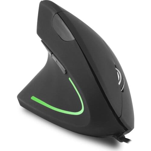 Wired Vertical Mouse Left Hand Ergonomic Gaming Design Mause 1600 DPI USB Optical Healthy Gamer Mice Gift For Tablet PC Laptop