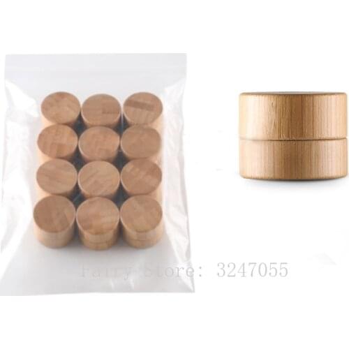 5g 10g Empty Refillable Bottles Natural Bamboo Makeup Jar Pot Travel Face Cream/Lotion/Cosmetic Container Travel Accessories