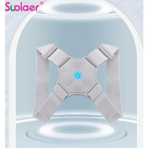 Adjustable Intelligent Posture Trainer Smart Posture Corrector Upper Back Brace Clavicle Support for Men and Women Pain Relief