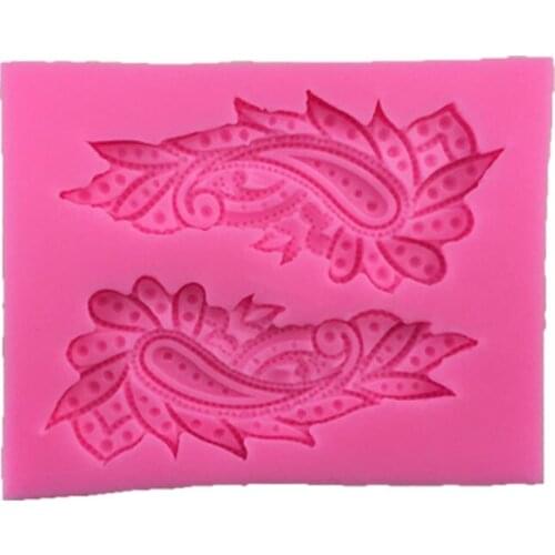 Peacock Feather Cake Mold DIY Silicone Flip Sugar Baking Tool X044