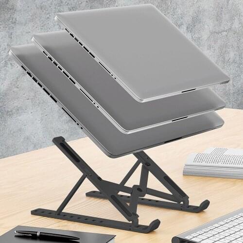 Foldable Desktop Laptop Stand Non-Slip For Macbook Pro Air 13 14 Holder Notebook Support Cooler Laptop Accessories