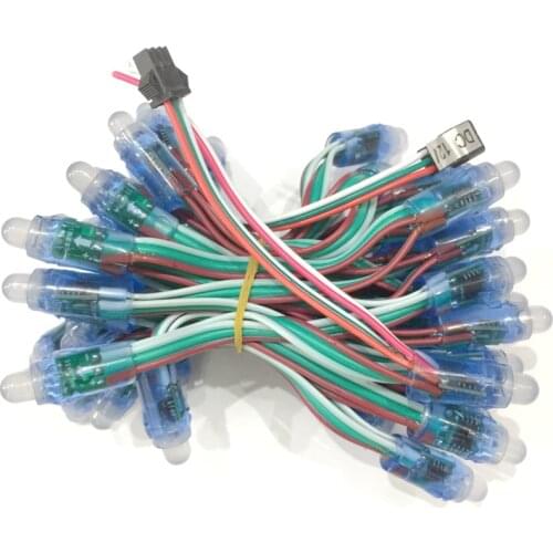 1000pcs DC 5V 12V WS2811 IC RGB LED Module String Light 12mm Full Color IP68 Outdoor Waterproof Advertisement LED Pixel Light