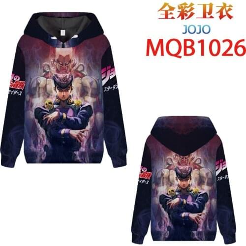 JOJO Wonderful Adventure College Hoodies Sweatshirt Hipster Manga Hoody Unisex Winter Tops Funny Pullovers Hip Hop Streetwear