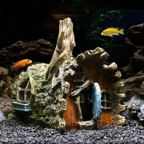 Aquarium Ship Decorations Fish Tank Ornaments - Resin Material Sunken Ship Decor