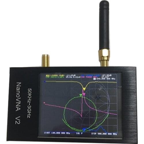 PINTUDY 2.8 inch NanoVNA v2 Vector Network Analyzer 50KHz~3GHz Antenna Tester Aluminum Alloy Shell New Electrical Instruments