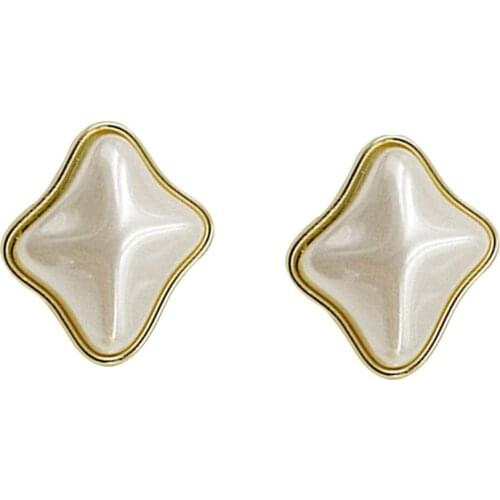 Fashion Cross Star Prismatic Earrings Temperament Simple Irregular Geometric Earrings Female Decorative Accessories