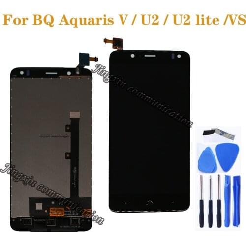 For BQ Aquaris V VS LCD display touch screen digitizer for BQ Aquaris U2 U2 Lite LCD repair parts 5.2" screen free shipping