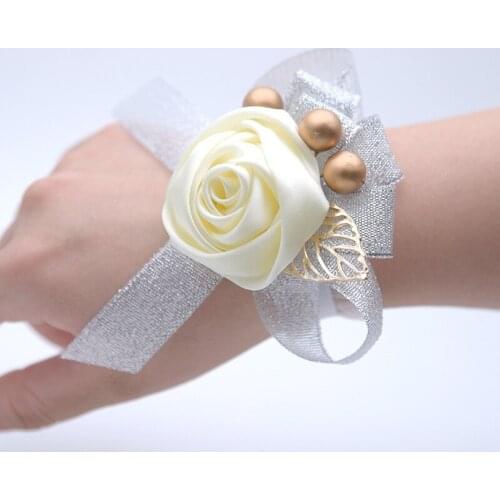 Fashion Bridal Wrist Bouquet Korean Wedding Bridesmaid Bride Hand Decorative Flower