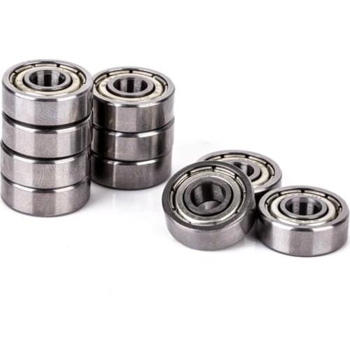 10PCS 605-ZZ Bearings Metal Shielded Miniature Radial Ball Bearings 5x14x5mm Deep Groove Bearing For RC Cars Trucks Mayitr