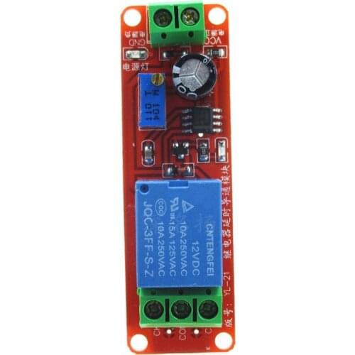 10pcs/lot DC 12V Delay relay shield NE555 Timer Switch Adjustable Module 0~10S