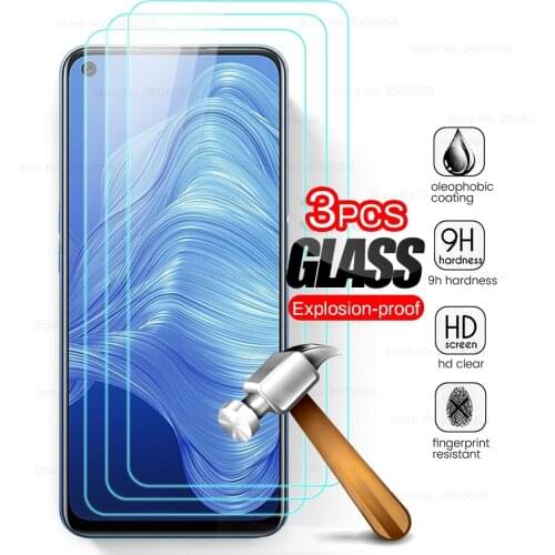 3PCS Protective Glas for Realme7 5G HD Clear Tempered Glass 9H Premium Screen Protector for Realmi Realme 7 5G 6.5'' Cover Films