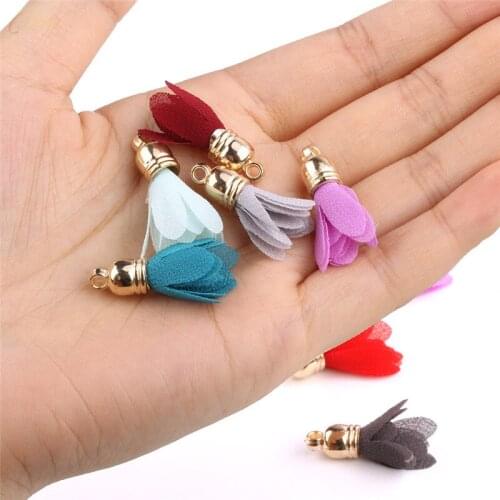 30 pieces of 3cm color optional mini tassel DIY fabric tassel, tassel jewelry earrings accessories
