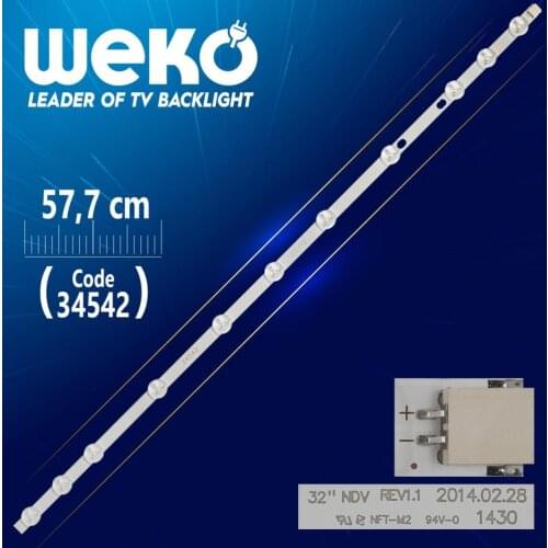 32 NDV REV1.1 - JL.D320B1235-078CS-C - 57.7 CM 11 LED- (WK-087) COPPER BASED ORIGINAL