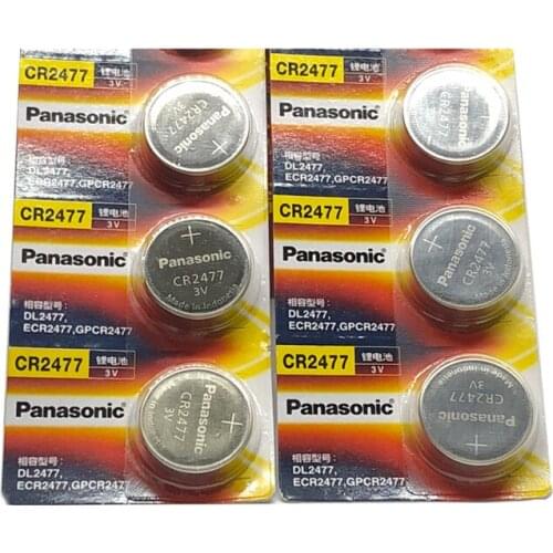 5pcs/lot New Battery For Panasonic CR2477 3V CR 2477 High Performance High Temperature Resistant Button Coin Batteries Cell