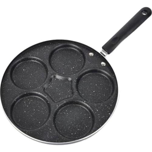 6 Holes Fried Eggs Cooking Frying Pan,Non-Stick Pan Egg Burger Mold Multi-Function Home Poached Egg Pancake Plate
