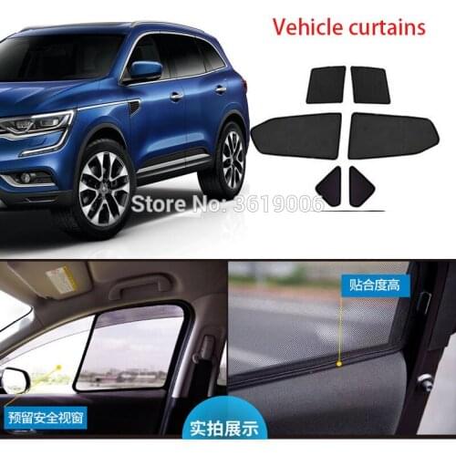 6pcs High-end custom For Renault Koleos 14-19 card type magnetic car curtain sun shade car window shade car styling