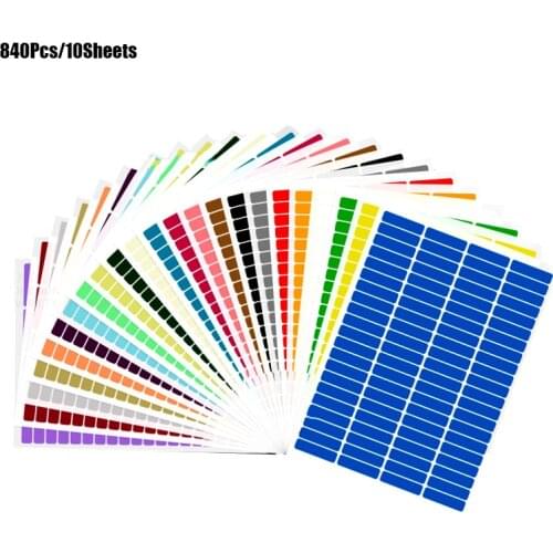 840Pcs Cable Label Organizer Sticker A4 Paper Whaterproof Wire Ethernet Network Electrical Tags Cord Tag Marker Print Sticker