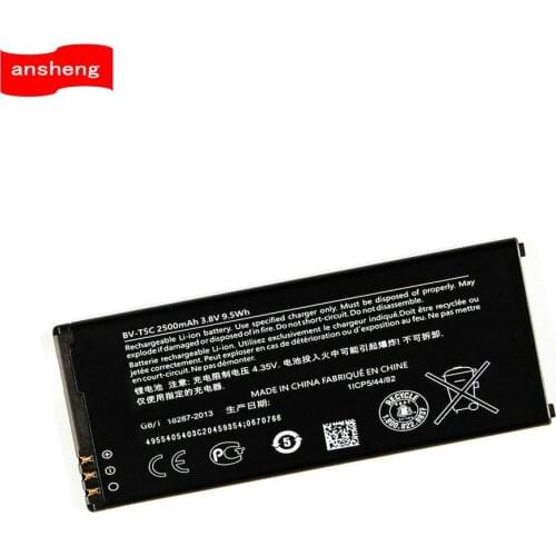High Quality 2500mAh BV-T5C battery for Nokia Lumia 640 RM 1113 1073 Dual 1077 BVT5C BV T5C Mobile phone