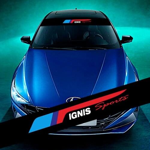 Car Front Windshield Prevent Sunlight Reflection Stickers Decoration Decals Styling Parts For Suzuki lgnis Accessories