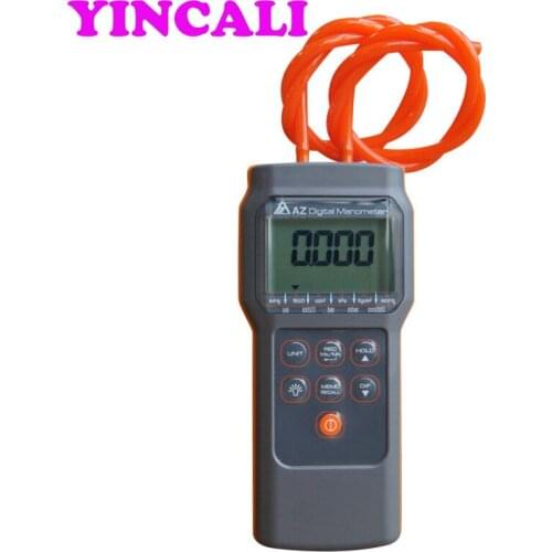 High Resolution Differential Pressure Gauge AZ82062 Digital Manometer 11 Selectable Scales Units Range 6psi Pressure Meter