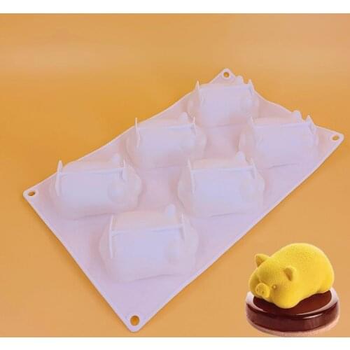 Pig Mold Silicone Baking Accessories 3D DIY Sugar Craft Chocolate Cutter Mould Fondant Cake Decorating Tool
