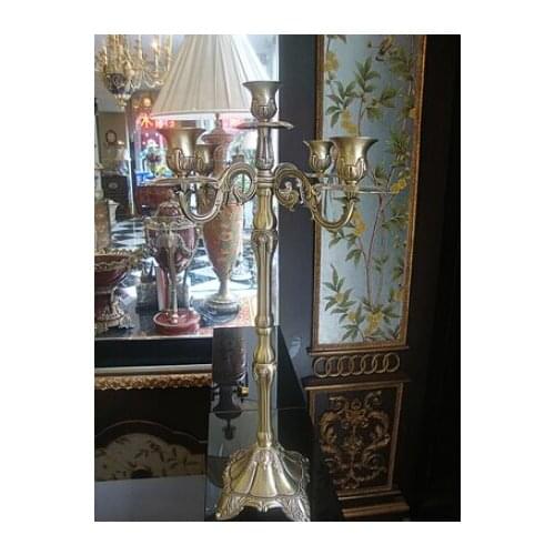 European 5-branch antique bronze metal candelabra, festival decoration candlesticks , home decoration candle holders ZT044