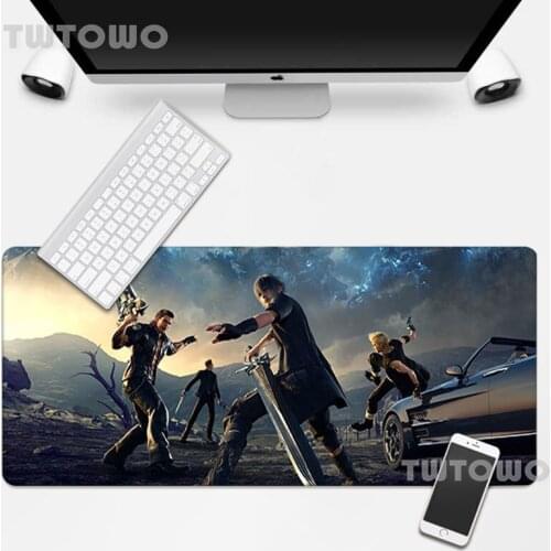 Final Fantasy My Favorite Computer Large Size Mouse Pad Lovely Natural Rubber Anime Art Carpet Office Decoration Desk Mat