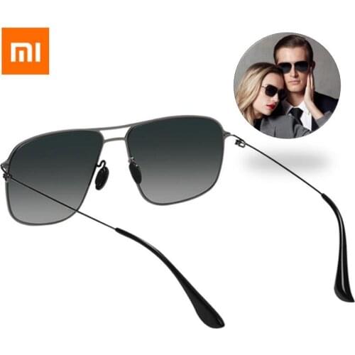 Xiaomi Mijia Classic Square Sunglasses PRO stainless steel frame Nylon polarized lens UV protection against oil stains Screwless