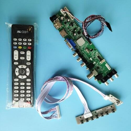 Kit For LP101WSA-TLB1/LP101WSA-TLP1 1024X600 DVB-T DVB-T2 LED USB VGA TV HDMI remote 40pin Signal controller board digital 10.1"