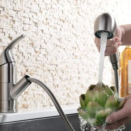 Lohner Kitchen Basin Faucet Sink Rotated 2 Functions Hot And Cold Quick Connect Pull Copper Cocina Tap Rubinetto Torneiras Do