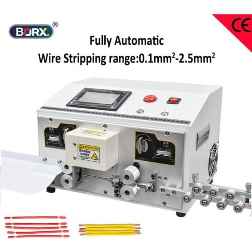 Touch screen wire cable stripping machine automatic factory wire process equipment BV cable peel and cut machine