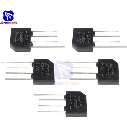 10 PCS/Lot IC Chips KBP307 SIP-4 3A 1000V Bridge Rectifier Diode Original Integrated Circuit