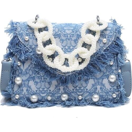 Fashion Bags For Women Pearl strap Crossbody Bag Shoulder Pack Bag Purses Handbags Designer Small Bag Cross Body Luxury Lady Bag