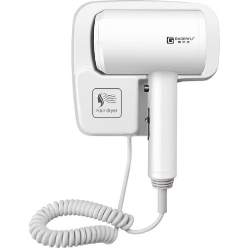 Punch-free wall-mounted hair dryer safety switch button hotel hot and cold air hair dryer powerful bathroom hair dryer LF-8866