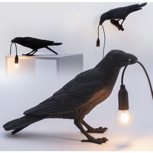 Nordic wall lamp post modern decoration living room bedroom designer animal net red black auspicious bird lamp