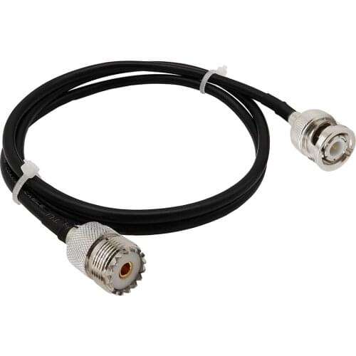 BNC Male to UHF SO239 Female RG58 Cable UHF SO-239 Jack to BNC Male Plug Adapter RG58 Jumper Pigtail Cable 1M 3M 6M 9M 12M