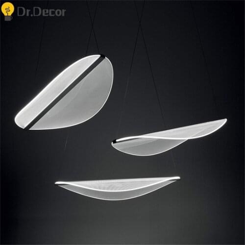 Post-modern Acrylic LED Pendant Lights Lighitng Nordic Designer Pendant Lamp Living Room Bedroom Kitchen Home Deco Hanging Lamps