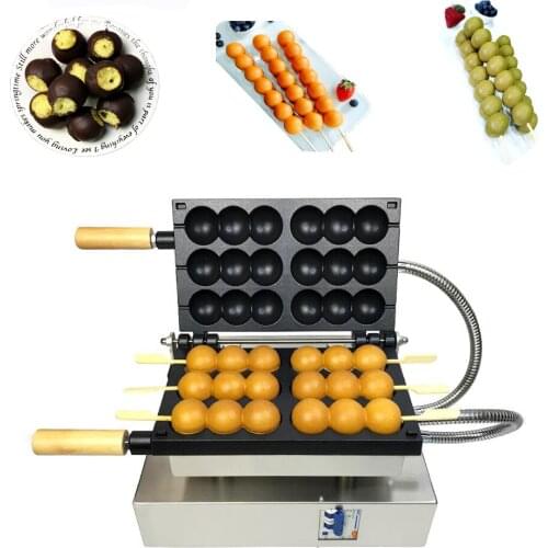 Commercial Chicken Cake Machine Skewer Pastry Machine Waffle Maker Iron Stick Baking Machine Hot Dog Sausage Grill Baker